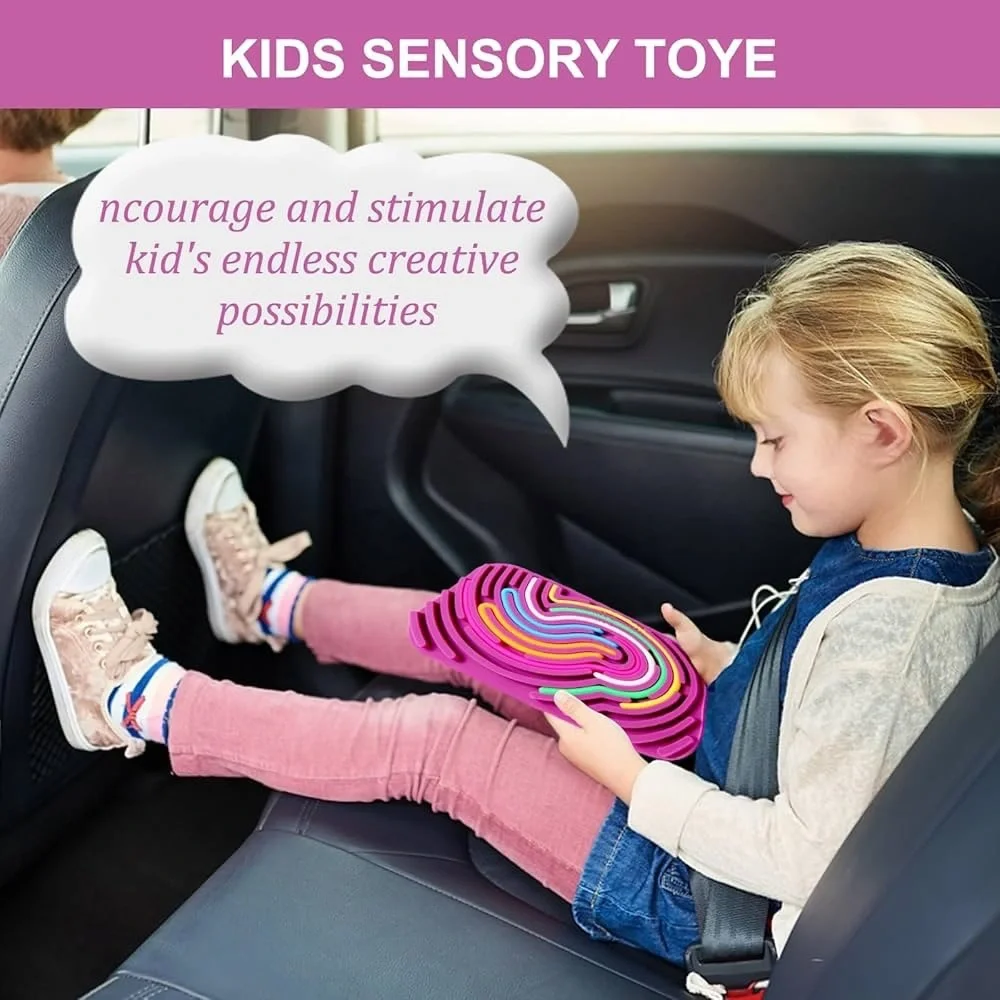 Colorful Sensory Activity Board Toy 4 Kids Stress Anxiety Autistic ADHD.3+ NWT